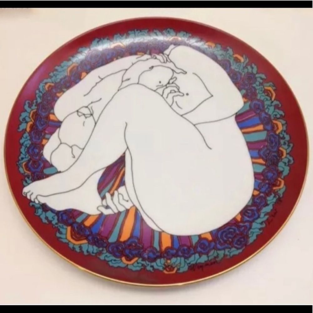 Rare Weyman Lew '78 Nude Art Collector's Plate - Picture 6 of 6